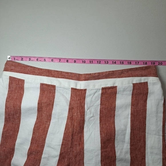 Madewell Huston Pull-on Crop Pants in Bold Stripe. Size 2XT - Picture 5 of 7